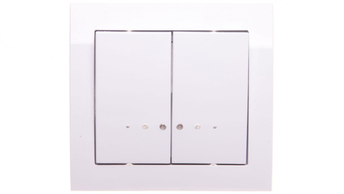Kier Kerzenleuchterschalter Mit Beleuchtung, Weiß Łp-2ws/00