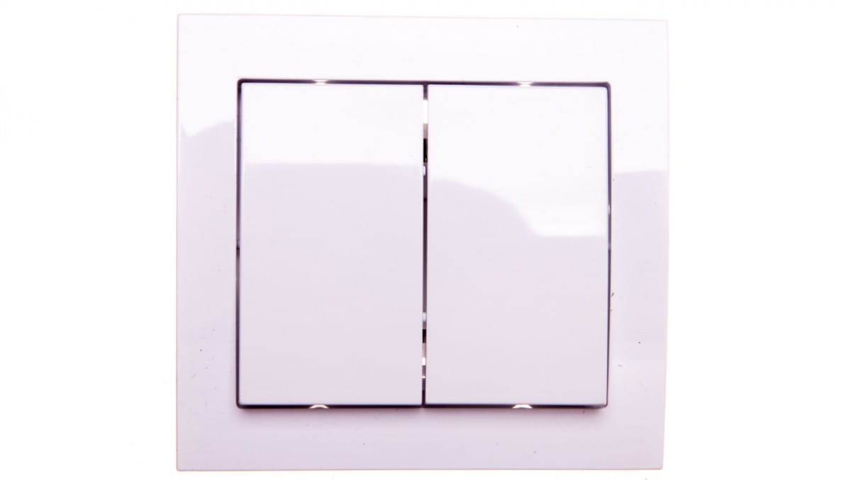 Kier Doppeltreppenschalter Weiß Łp-10w/00