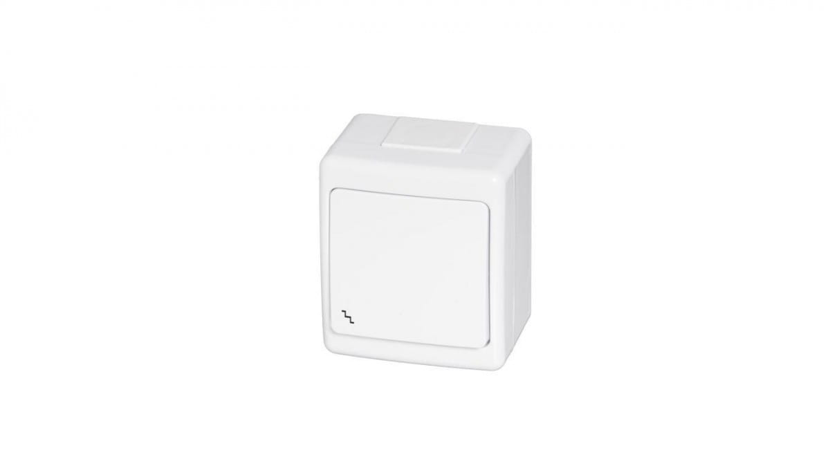 Beta Einzelner Hermetischer Schalter, 2-wege, Weiß, Ip44 /d.3110ws/