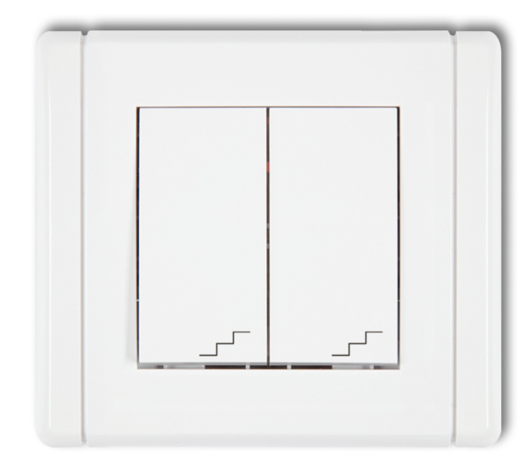 Flexi Doppeltreppenschalter Weiß Fwp-33