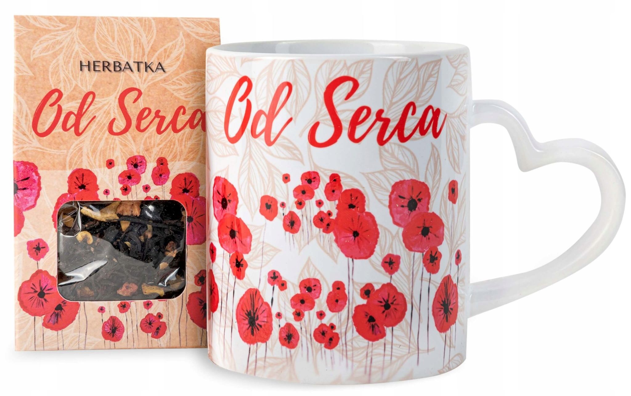 Herzförmige Tasse Als Geschenk Zum Frauentag Oder Valentinstag, Inklusive Tee-set Von Herzen