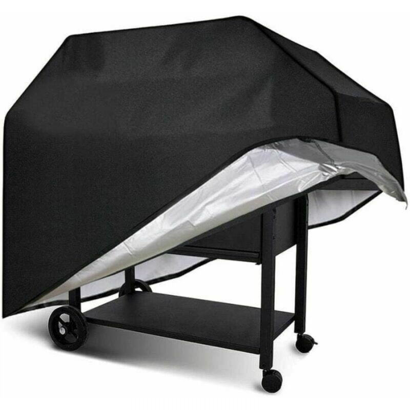 Rechteckige Grillabdeckung (l 170 X 61 X 117 Cm), Robuste 210d-grillschutzplane, Wasserdicht, Staubdicht, Uv-beständig Und Alterungsbeständig.
