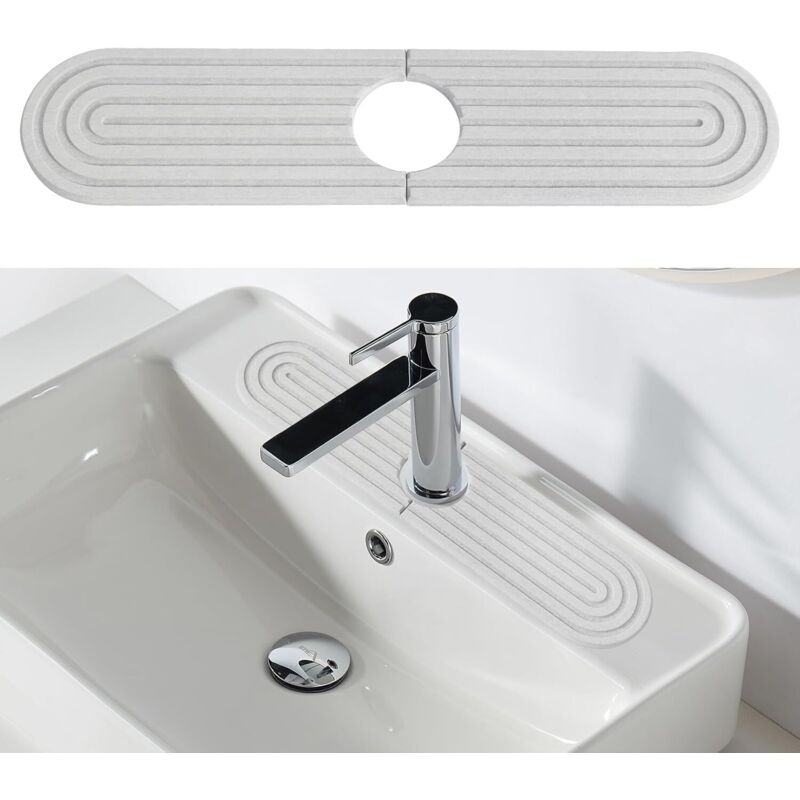 Kieselgur-tropfmatte, Spritzschutz – Für Spüle, Wohnmobil, Badezimmer (45 X 10 Cm)