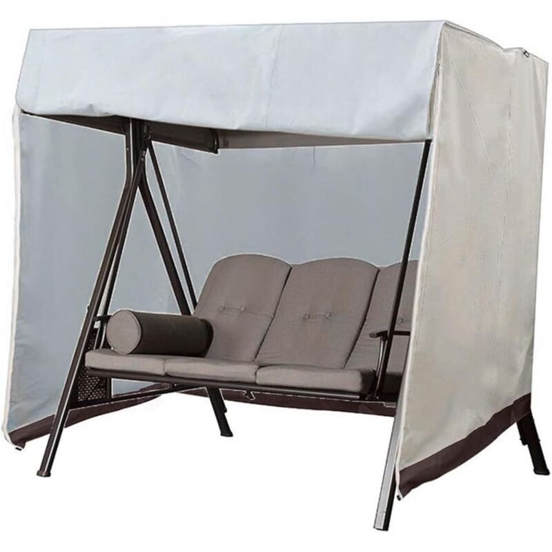 2-sitzer-schaukelabdeckung (160 X 120 X 170 Cm), Wasserdicht, 210d, Uv-schutz, Gartenabdeckung Für Gartenschaukeln