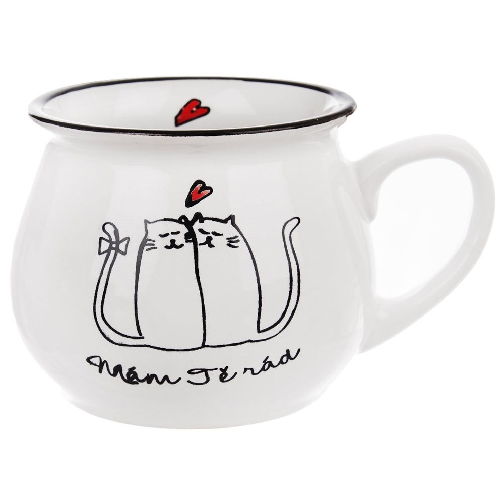 Keramikbecher Mit Katzenmotiv Für Kaffee, Tee Oder Kräuter, 300 Ml