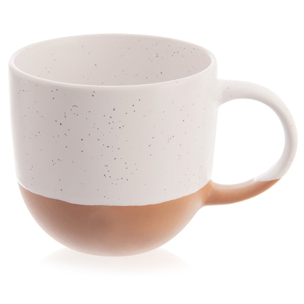 Keramikbecher Für Kaffee, Tee, Heiß- Und Kaltgetränke, Weiß, 290 Ml
