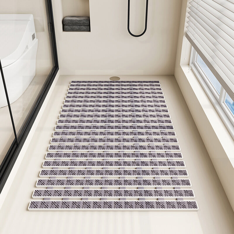 Duschmatte – Rutschfeste Badematte – 69 X 40 Cm – Sichere Befestigung Mit Saugnäpfen – Antimykotische Badematte – Schnell Trocknend