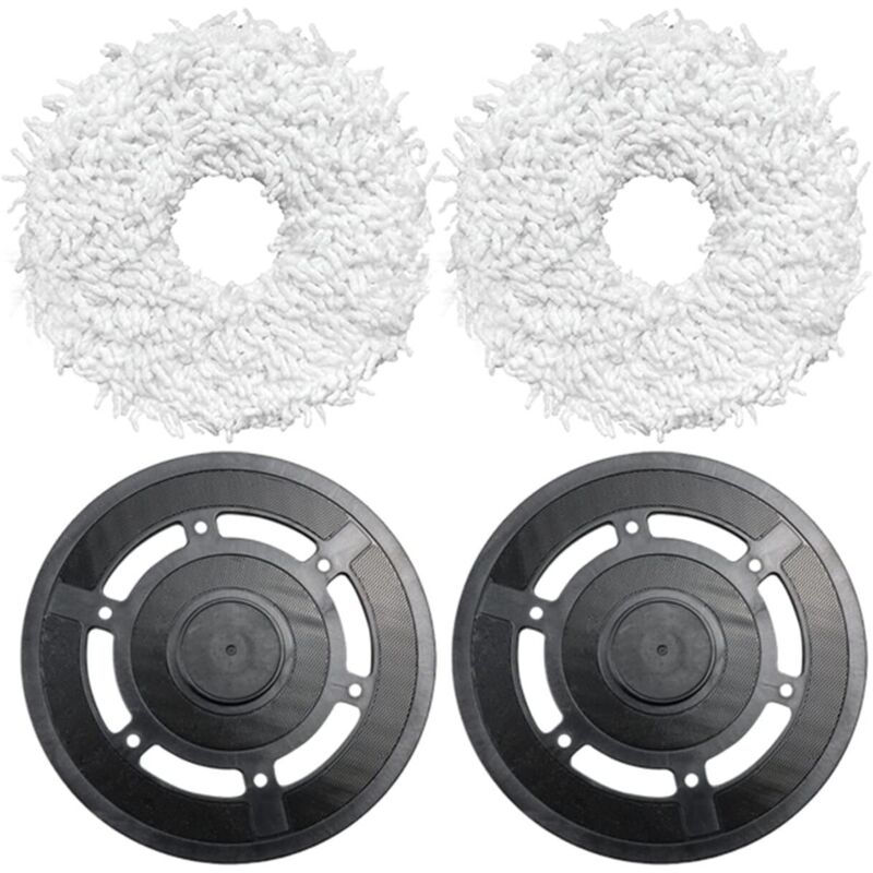 Besenhalter Mit Reinigungstuch Für Ecovacs Deebot X1 Omni/turbo – 2 Halter + 2 Tücher