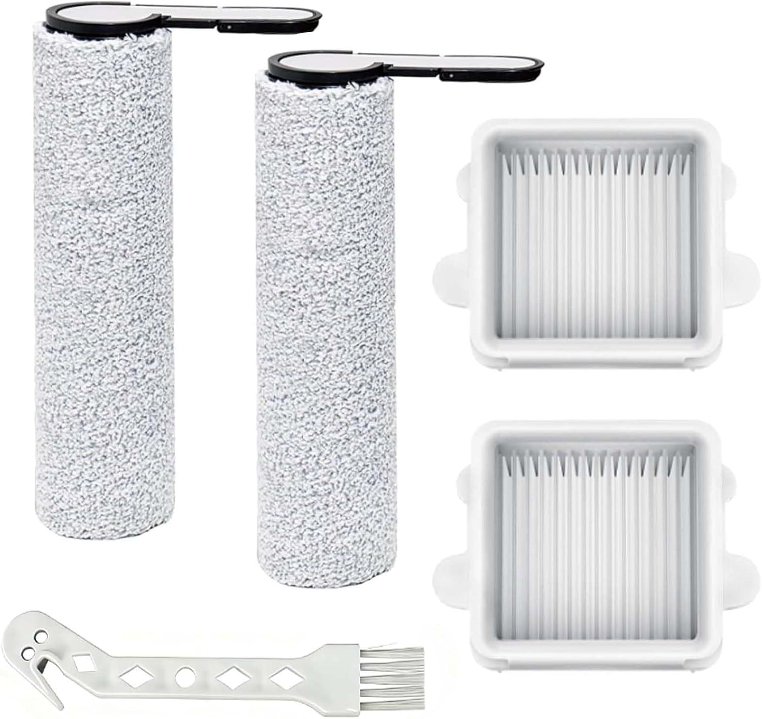 Rotierende Bürstenaufsätze Für Roborock F25, F25 Ace, F25 Rt, F25 Lt, F25 Alt, F25 Gt, F25 Xt, F25 Ace Combo Und F25 Combo Nass- Und Trockensauger: 2 Rotierende Bürsten + 2 Filter + 1 Reinigungsbürste