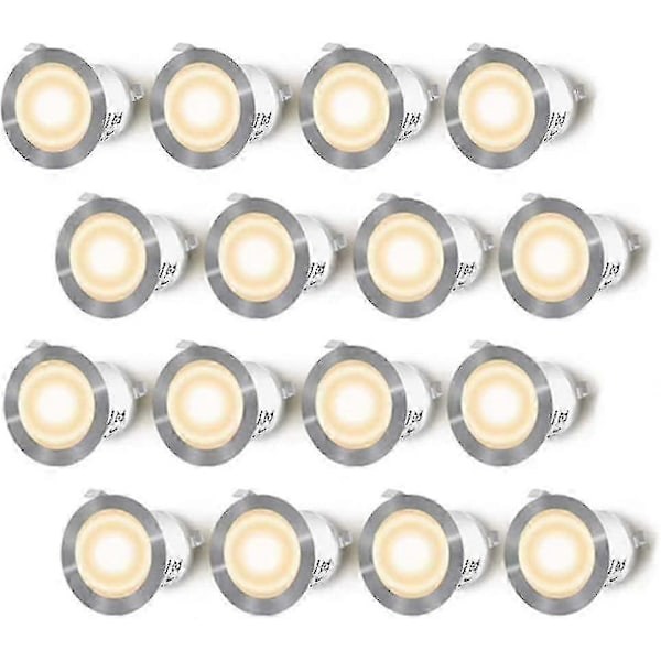 16-teiliges Led-einbaustrahler-set, Geeignet Für Holzterrassen, Schutzart Ip67 (wasserdicht), Einbaustrahler-set Für Den Außenbereich