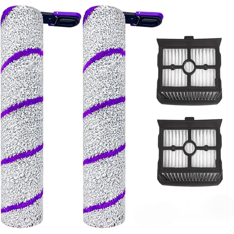 Set Mit 4 Ersatz-hepa-walzenbürsten Für Den Narwal S20 Pro Nass- Und Trockensauger – 2 Walzenbürsten Und 2 Hepa-filter