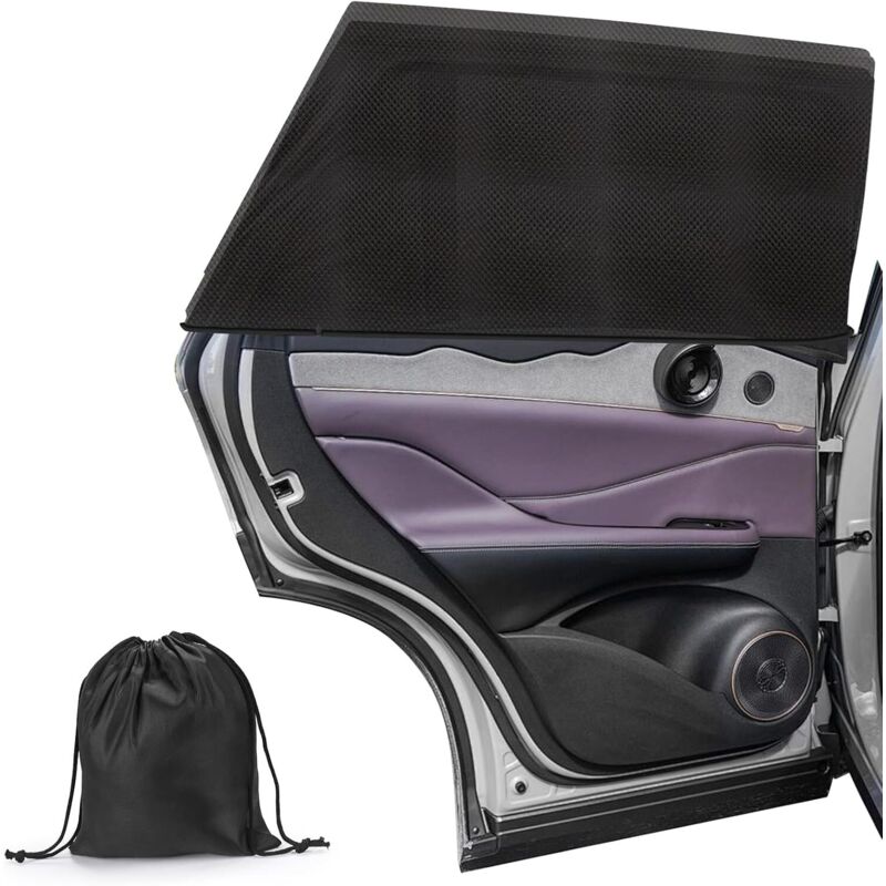 2-teiliges Auto-zubehörset, Sonnenschutz Für Babys, Sonnenschutz Mit Aufbewahrungstaschen, Uv-schutz, Moskitonetz, Sonnenschutzhülle Für Autos, Passend Für Die Meisten Autos