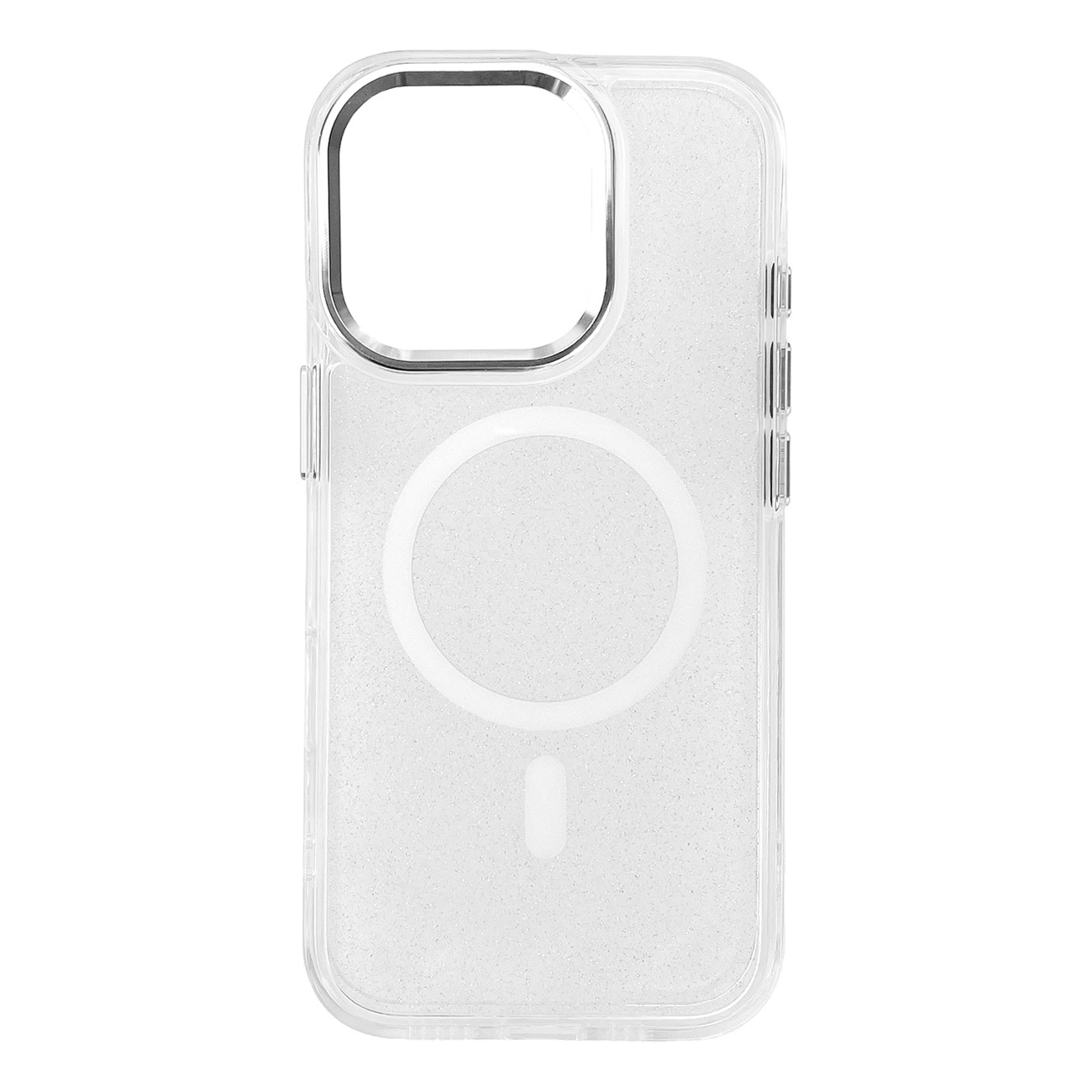 Glitzerhülle Magsafe Für Iphone 16 Pro Max – Weiß Mit Glitzer