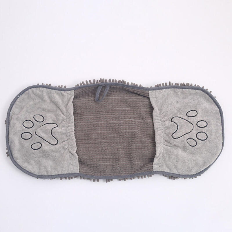 Größe Xl 80 X 35 Cm Für Alle Rassen, Hochwertiges Hundetrockentuch, Super Saugfähige Chenille-mikrofaser Mit Handwärmertaschen, Schnelltrocknend