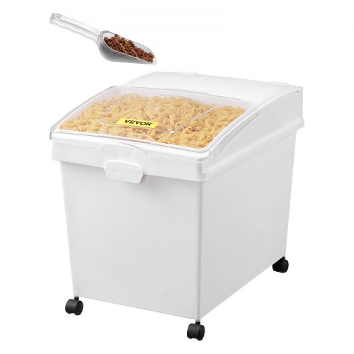 Mehl Und Reis Behälter Kapazität 25 Kg, 3 Stück Aufbewahrungsbox Küche 35,5 X 50 X 45 Cm, Dreifach Vorratsdosen Weiß Speicherung Für Getreide Und Anderen Trockenwaren
