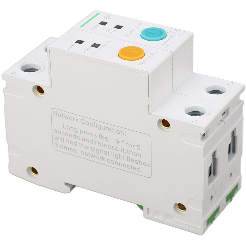 30ma Wlan-leistungsschalter Mit Fehlerstromschutzschalter, 2-polig 40a, App-gesteuerter Fernschalter Mit Synchronisierung, 230v