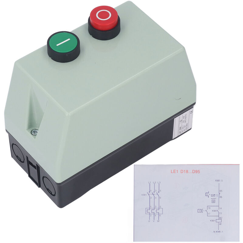 Magnetischer Elektromotorstarter, Ip55 Wasserdicht, Motorstartschalter, Einphasig 220–230 V, Dreiphasig 380–400 V