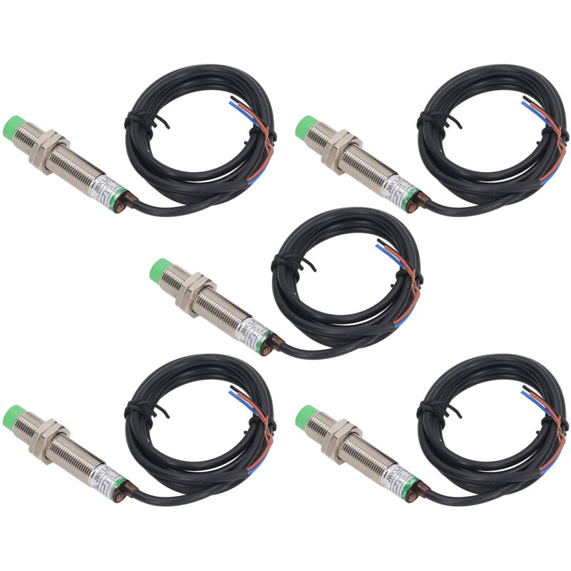 M12 Induktiver Näherungssensor, 5 Stück, Npn Nc Ip65 Annäherung, Wasserdichter Schalter
