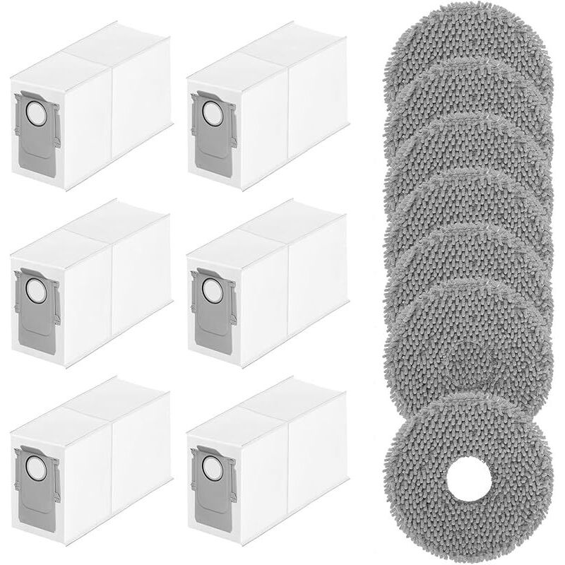 Ersatzzubehör Kompatibel Mit Roborock Qrevo Curve/qrevo S/qrevo Pro/qrevo Maxv/p20 Pro, Ersatzstaubbeutel, Reinigungstuch Kompatibel Mit Saugroboterzubehör, Ersatzteile