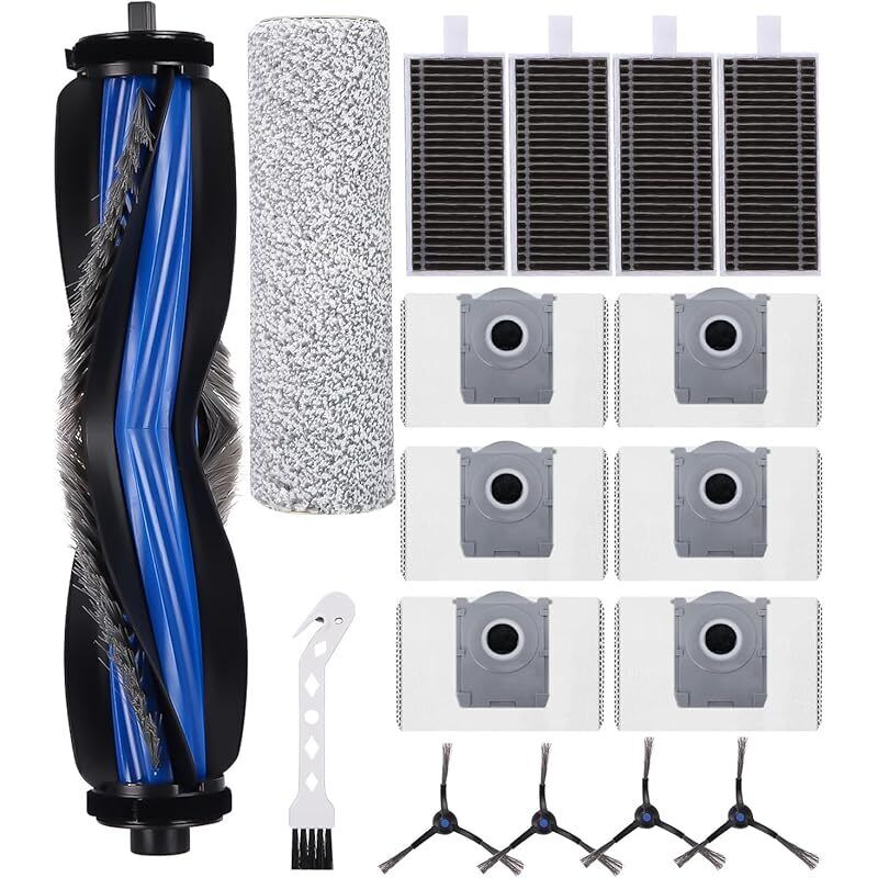 Kompatibles Ersatzteilset Für Ecovacs X8 Omni / X8 Pro / X8 Pro Omni/plus Ai, 1 Hauptbürste, 1 Staubtuch, 4 Seitenbürsten, 6 Staubbeutel, 4 Filter