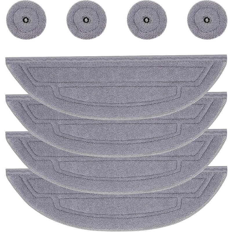 S8 Maxv Ultra 4er-pack Wischpads Für Den Roborock S8 Maxv Ultra Saugroboter, Weiche Mikrofaser, Waschbar Und Wiederverwendbar, 4 Reinigungspads Und Runde Wischmopps