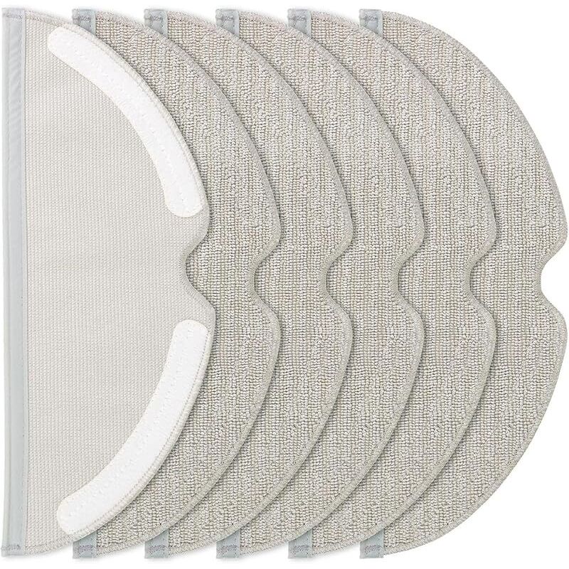 Set Mit 6 Wischpads Für Roborock Q5 Pro/q5 Pro+/q8 Max/q8 Max+/s5/s5 Max/s6/s6 Pure/s6 Maxv/q7/q7 Max Saugroboter, Wiederverwendbare Und Waschbare Mikrofasertücher