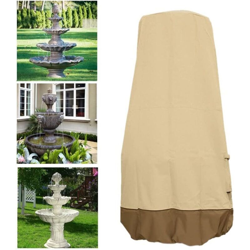 Schutzhülle Für Gartenbrunnen, Wasserabweisend, Staubdicht Und Wiederverwendbar, Aus Stoff Für Den Außenbereich, Terrasse, Möbel, Statuen, Schublade Für Wintergartenhäuser