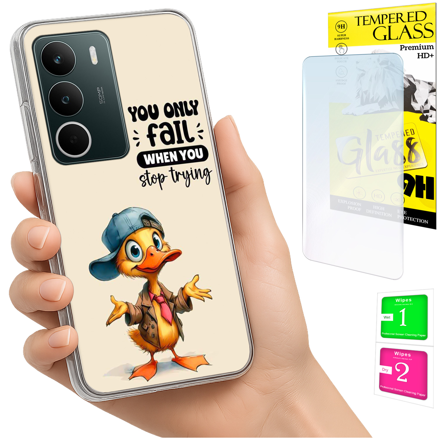 Schutzhülle Für Realme C71 Mit Fotomotiv (rückseite: Kätzchen) + 9h-glas