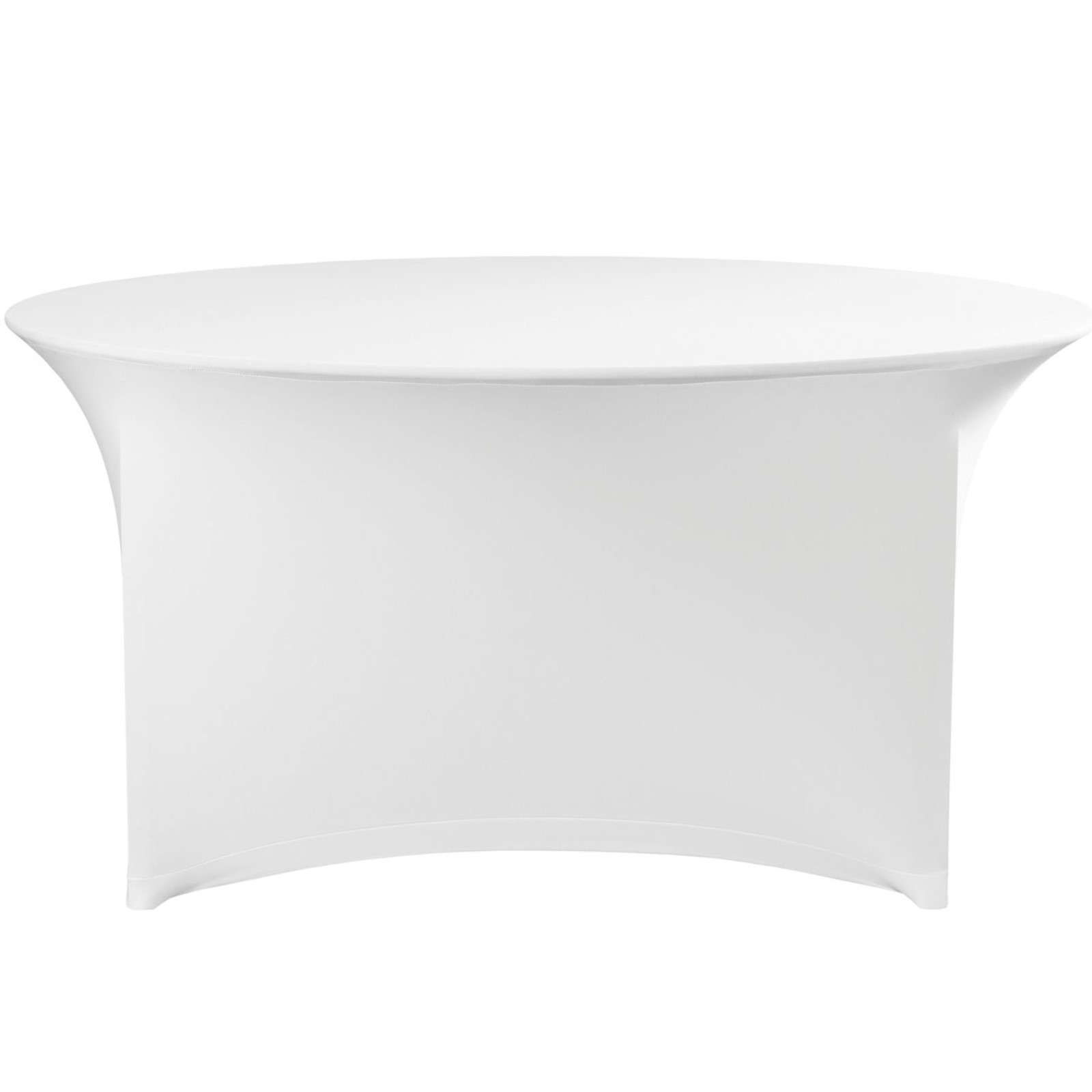 Runde Catering-tischdecke, Durchmesser 150 X 76 Cm – Weiß