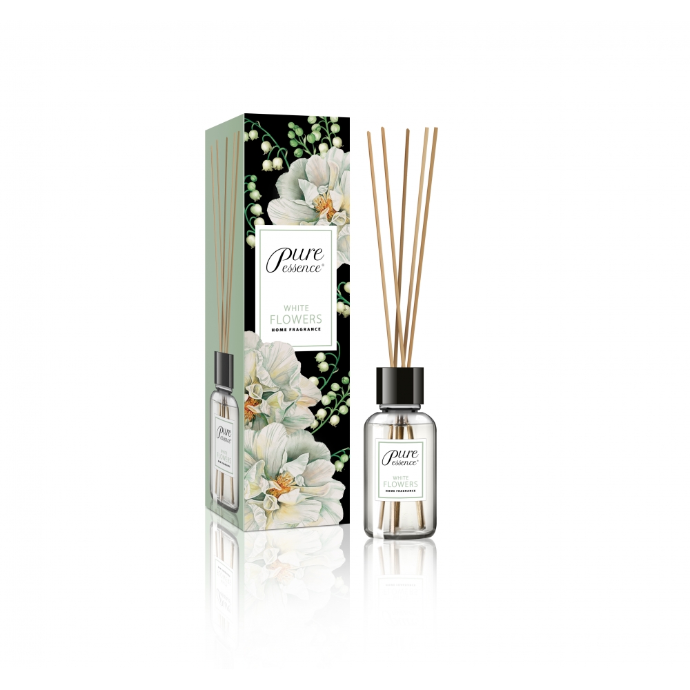 Pure Essence Aroma-diffusor Mit Duftstäbchen – Weiße Blüten