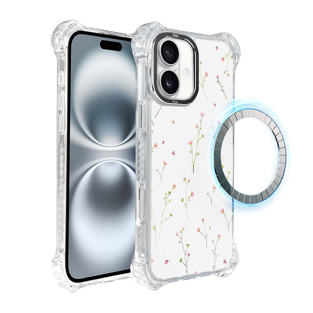 Iphone 16 Plus Ibizu Dropguard Ultra Hülle Mit Magsafe, Pastel Bloom, Wildflower Fantasy