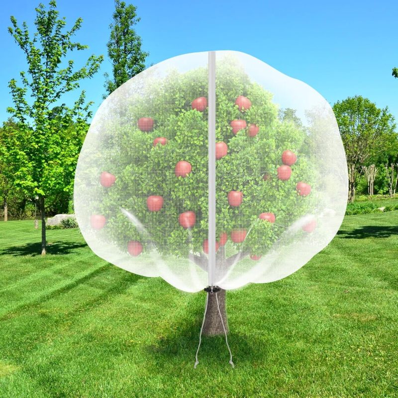 Vogelschutzsäcke Für Obstbäume, Reißverschluss + Kordelzug, 10 Stück (3 M X 3 M)