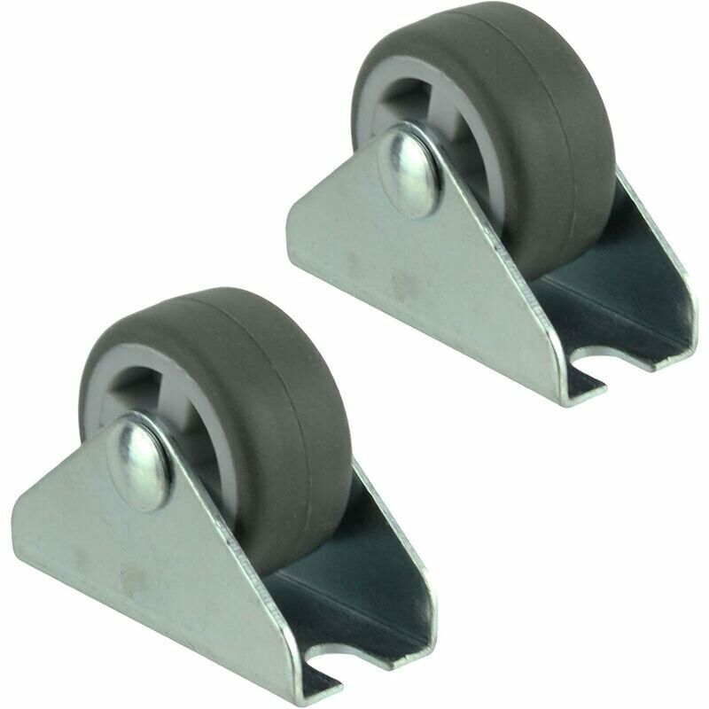 Universelle Schwenkrollen Mit Befestigungsplatte, Mini-rolle 1 Zoll (32 Mm, 2er-pack)