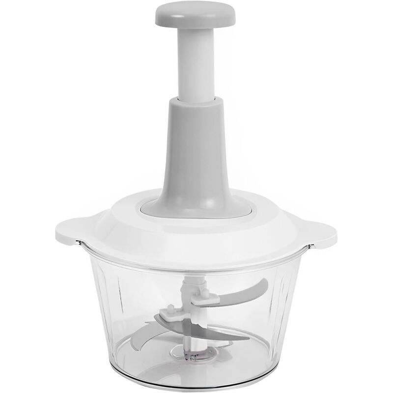 Manueller Fleischwolf, Standard-standmixer (1 Stück, 1,5 L), Manueller Zwiebelschneider Mit 3 Edelstahlklingen, Zwiebelschneider, Gemüseschneider, Leicht Zu Reinigen, Geeignet Für Fleisch Und Pommes F