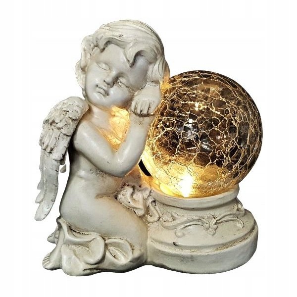 Sonnensitzende Schutzengelfigur Für Garten Oder Grab