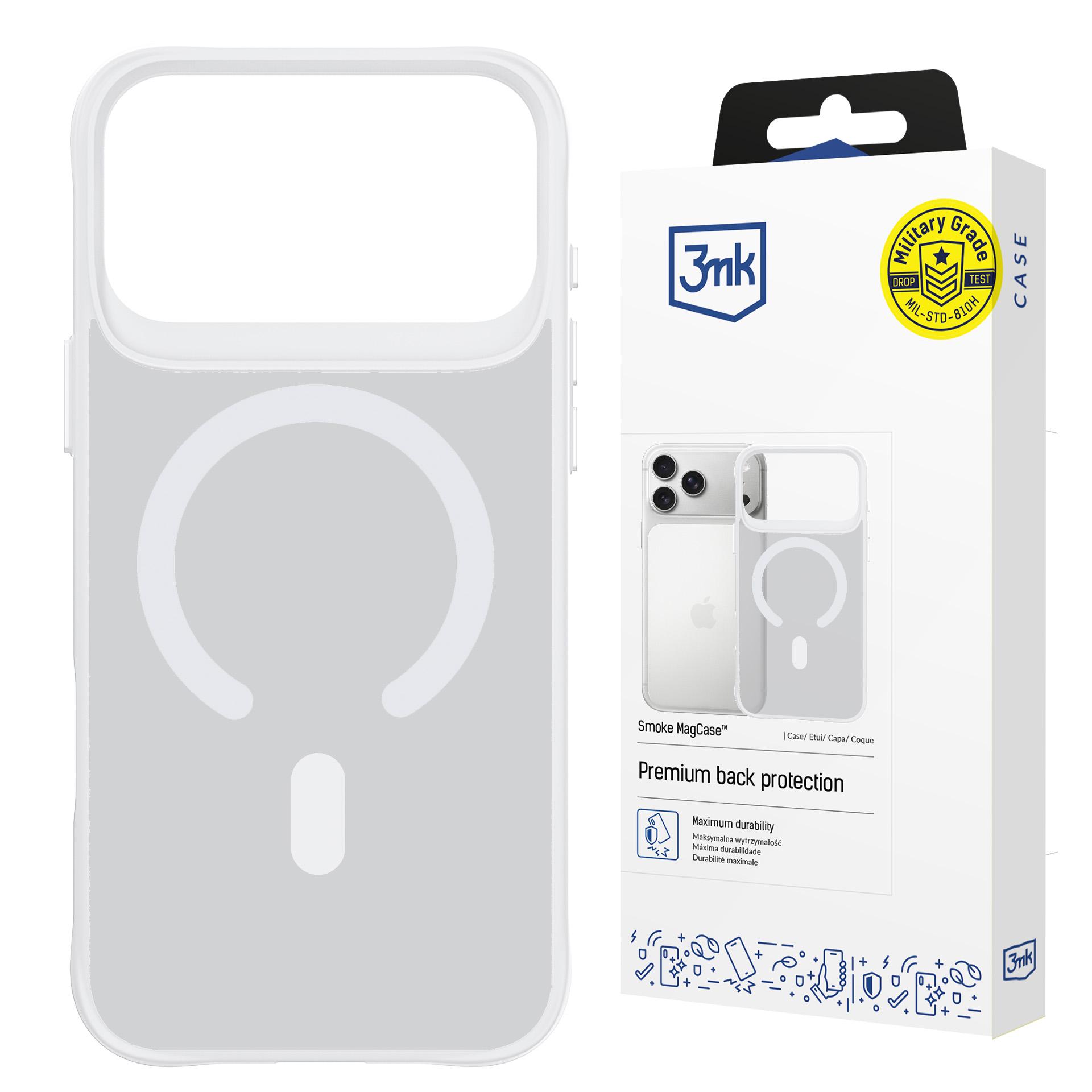 Apple Iphone 17 Pro – 3mk Smoke Magcase Weiß