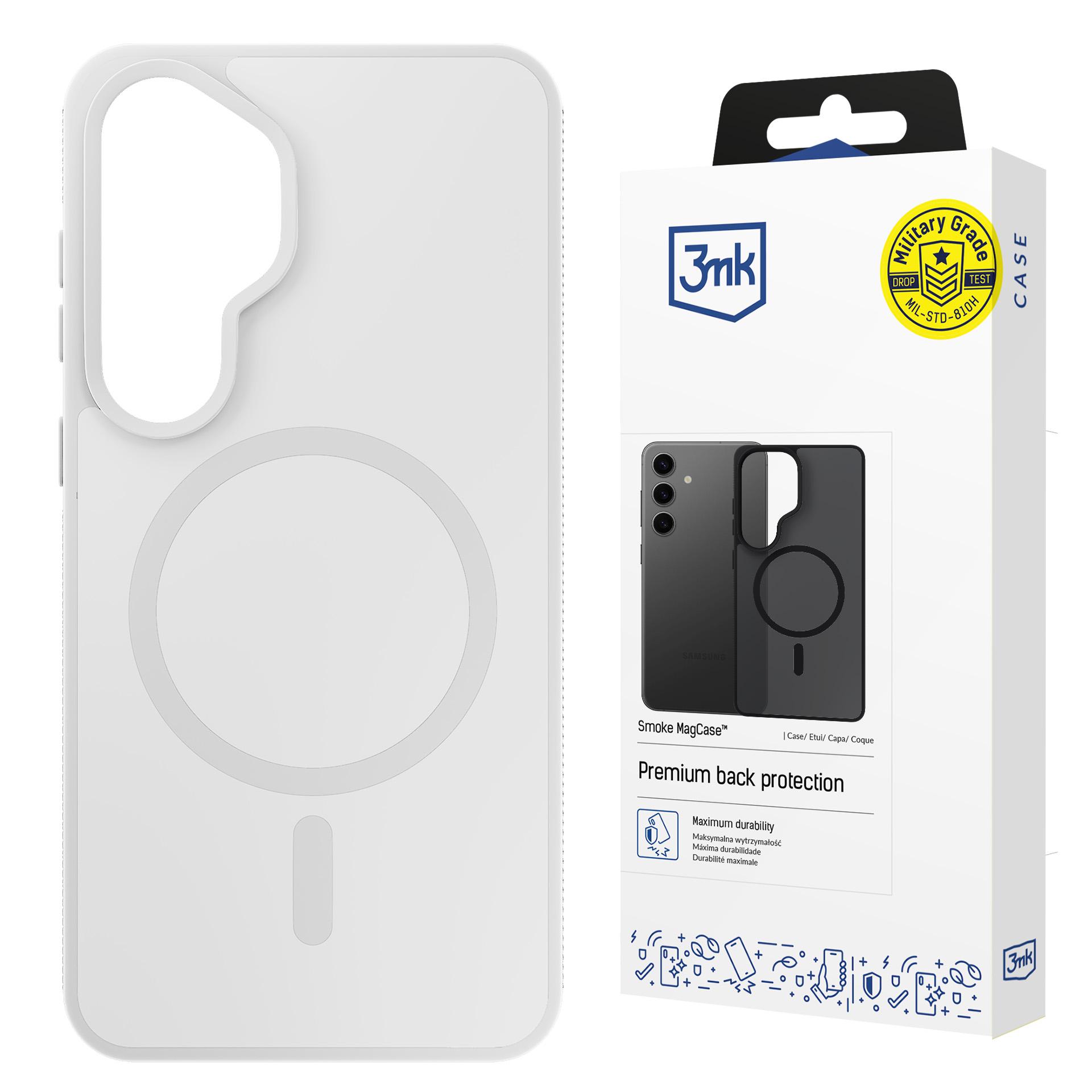 Samsung Galaxy S25 - 3mk Smoke Magcase Weiß