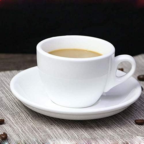 Tasse Et Soucoupe, Simple, Blanche, 150 Ml, Pour 1 Personne, Convient Pour Le Thé, Le Café Ou Le Cappuccino.