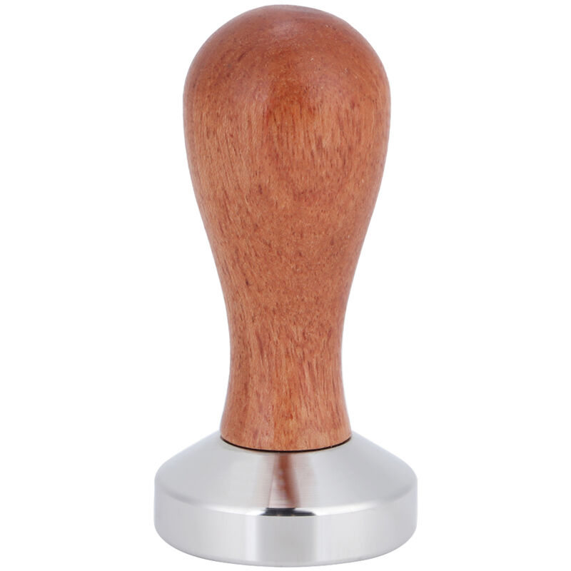 Kaffeetampfer, 49 Mm, Manueller Kaffeepulvertamper Aus Edelstahl Mit Holzgriff, Küchenzubehör