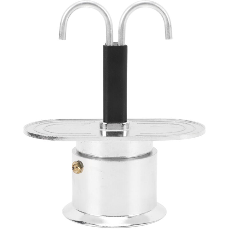 Espressokanne Aus Aluminium, Espressomaschine, Perkolator, Klassische Italienische Moka-kanne Für Kubanischen Kaffee, Mini-doppelkopfmaschine, Tragbar, Edelstahl, Vespresso
