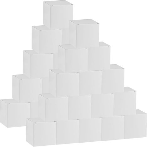 30 Kleine Weiße Geschenkboxen, 5x5x5 Cm. Weiße Karton-geschenkboxen Mit Deckel Für Geschenke, Partys, Geburtstage, Hochzeiten, Kommunionen, Halsketten, Ohrringe Und Süßigkeiten.