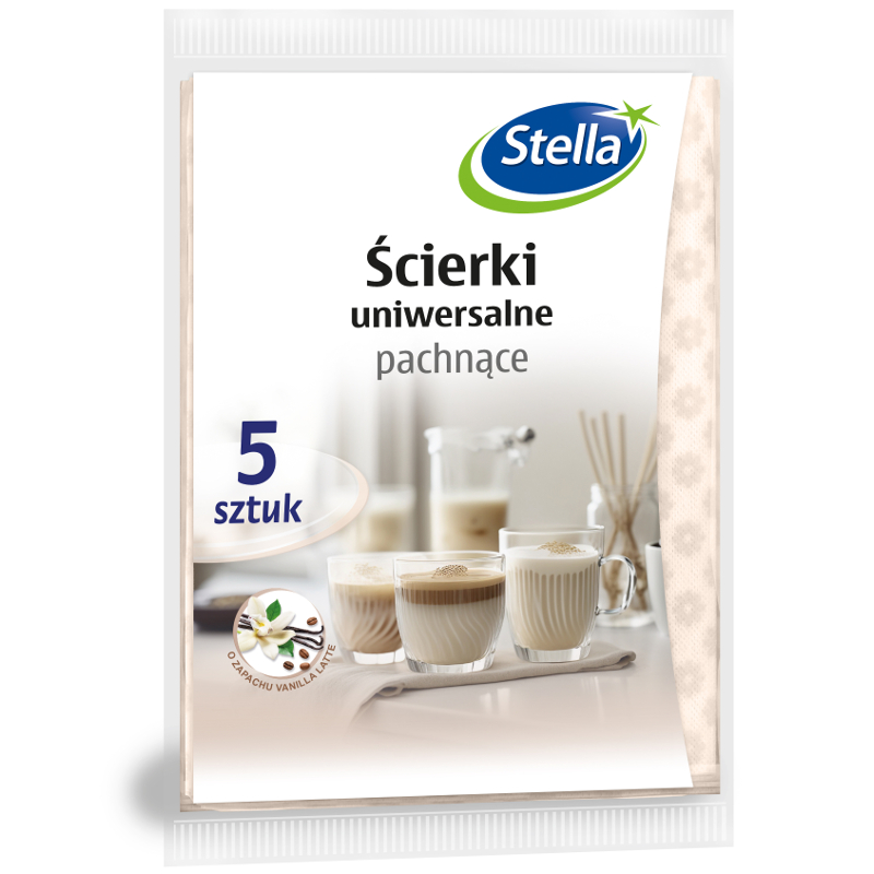Stella Universal-küchentücher, Duftrichtung Vanille Latte, 5 Stück.