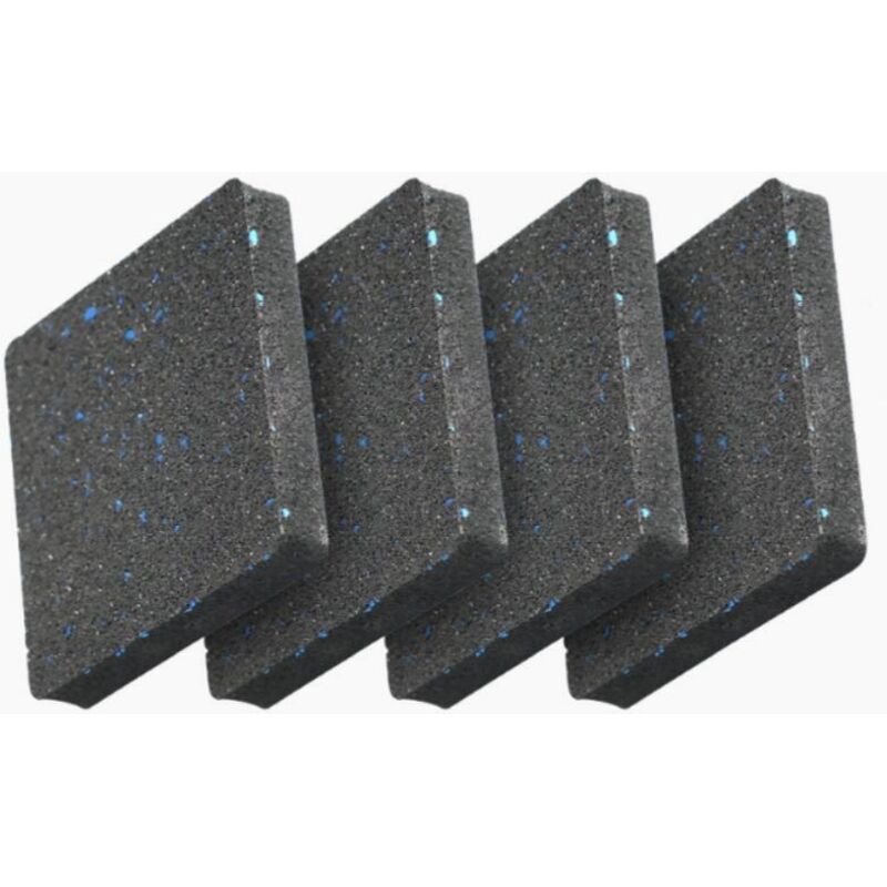 4 Stück 10 X 10 X 1,5 Cm Waschmaschinen-unterlagen Aus Gummi, Antivibrationsdämpfer, Sicherer Halt Für Möbel Und Trocknerschränke – Mit Leiter-waschmatte