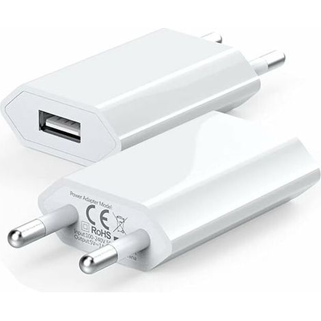 (2er-pack) Usb-wandladegerät 5v 1a Universaladapterstecker, Kompatibel Mit Iphone Xs Max Xr X 8 7 6 6s 5s Plus, Ipad Mini, Ipod, Android, Xiaomi, Samsung, Huawei Longziming