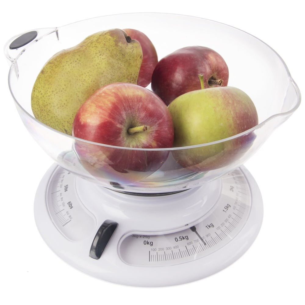 Traditionelle Mechanische Küchenwaage Mit Wiegeschale 3 Kg