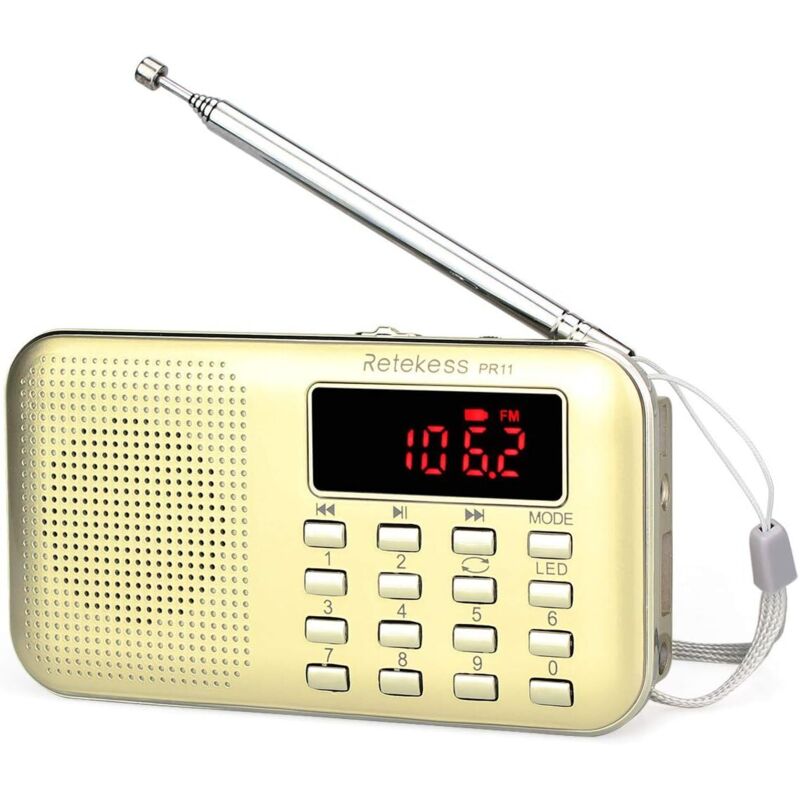 Tragbares Radio, Fm/am-radio, Batterie- Und Netzbetrieb, Mp3-player, Lautsprecher, Tf-karten-/usb-anschluss, Taschenlampe, Geeignet Für Notfälle, Badezimmer, Reisen Und Outdoor-aktivitäten, Weihnachts