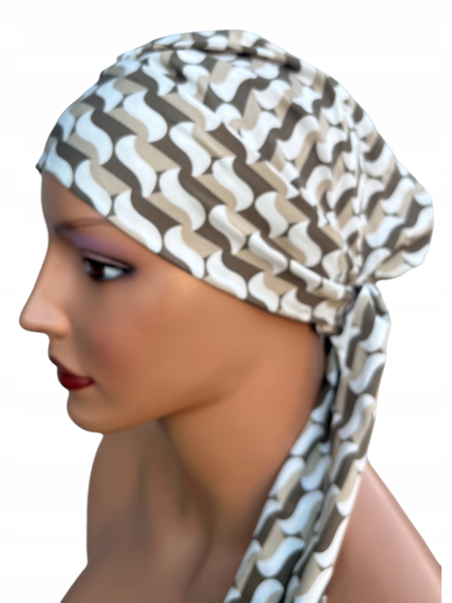 Turban Anna 414, Geknitterter Schal Aus Viskose, Ebenfalls Nach Der Chemotherapie