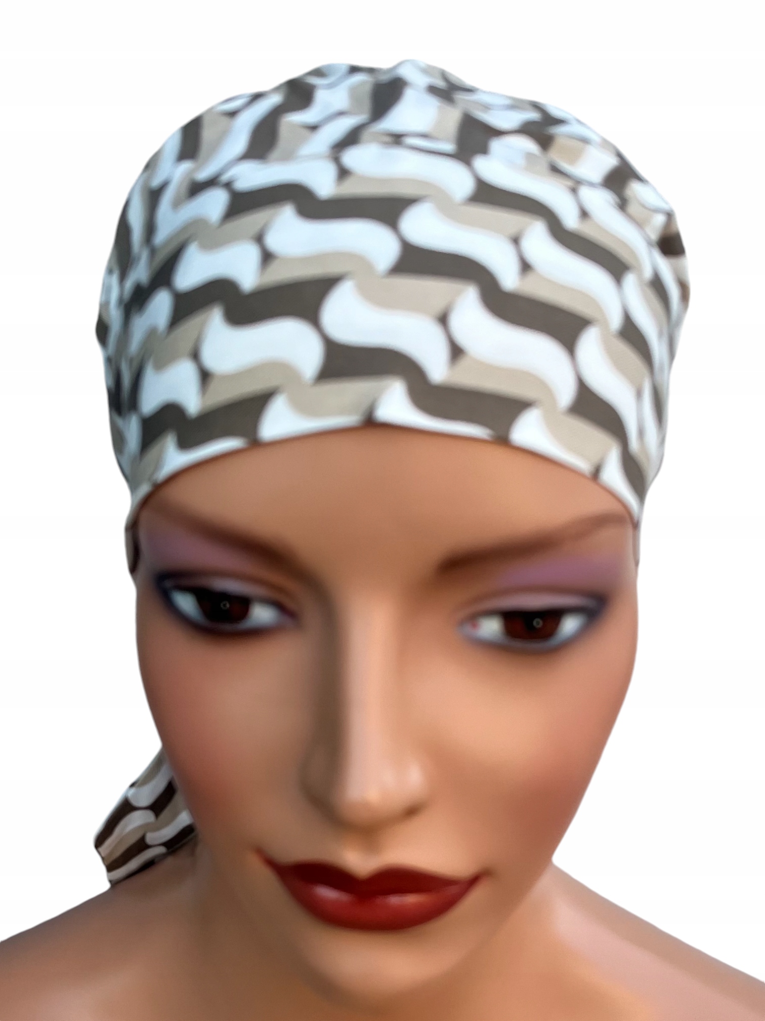 Turban Eva W-414, Geknitterter Schal Aus Viskose, Ebenfalls Nach Der Chemotherapie