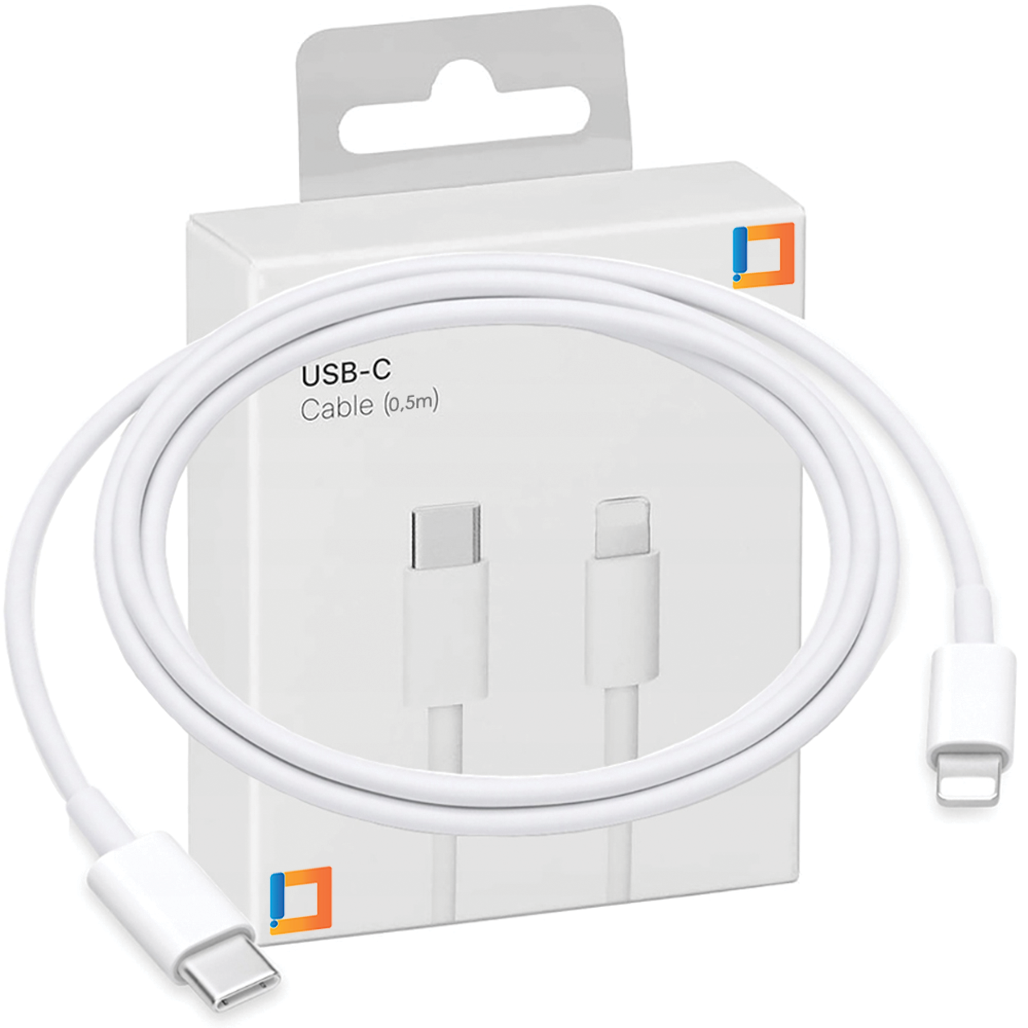 Co2-ladegerät, Kurzes Usb-c-schnellladekabel Für Lightning Iphone 0,5 M