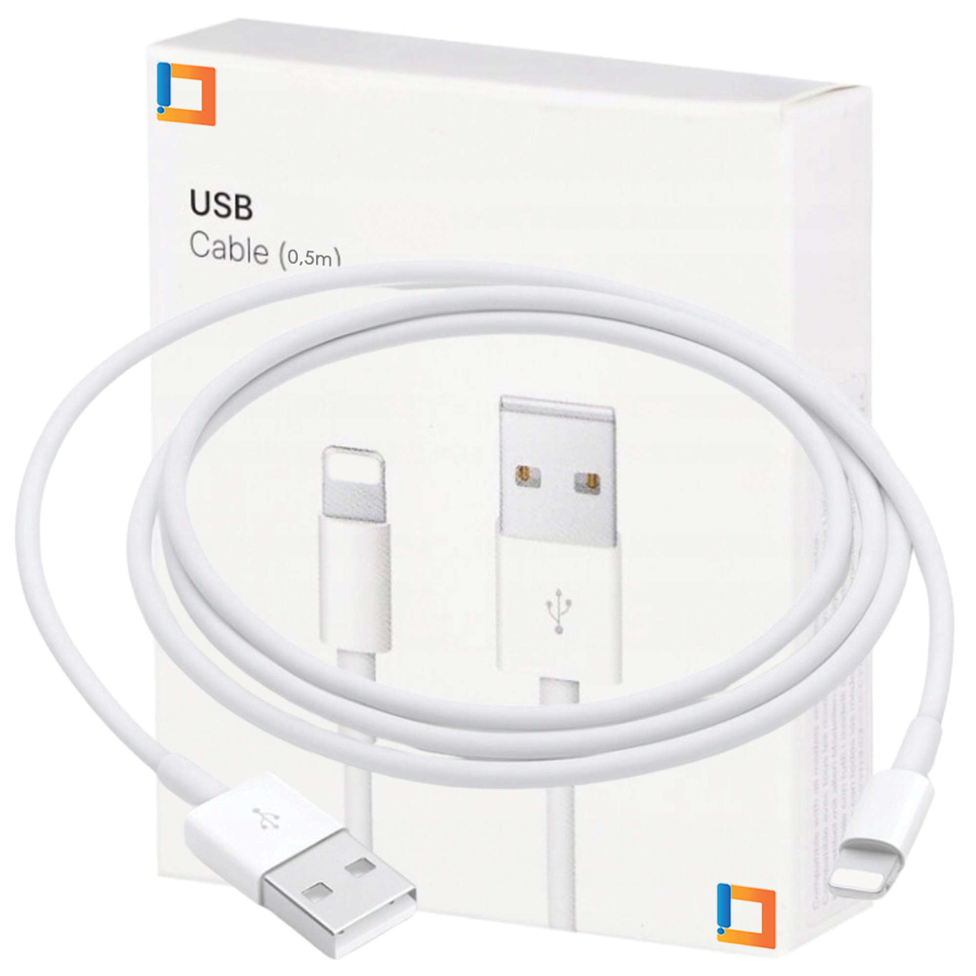 Co2-ladegerät, Kurzes Usb-schnellladekabel Für Lightning Iphone 14 (0,5 M)